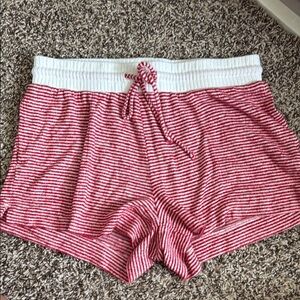 Stars Above Red and White Pajama Shorts